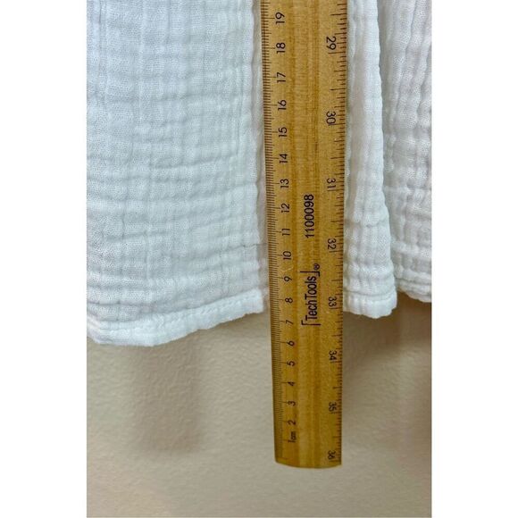 Rip Curl Women's Lightweight Cotton Flowy Premium Surf Cover Up White Dress M - Picture 9 of 11